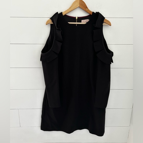 Ted Baker London Siiara Frill Cold Shoulder Dress - Picture 2 of 10